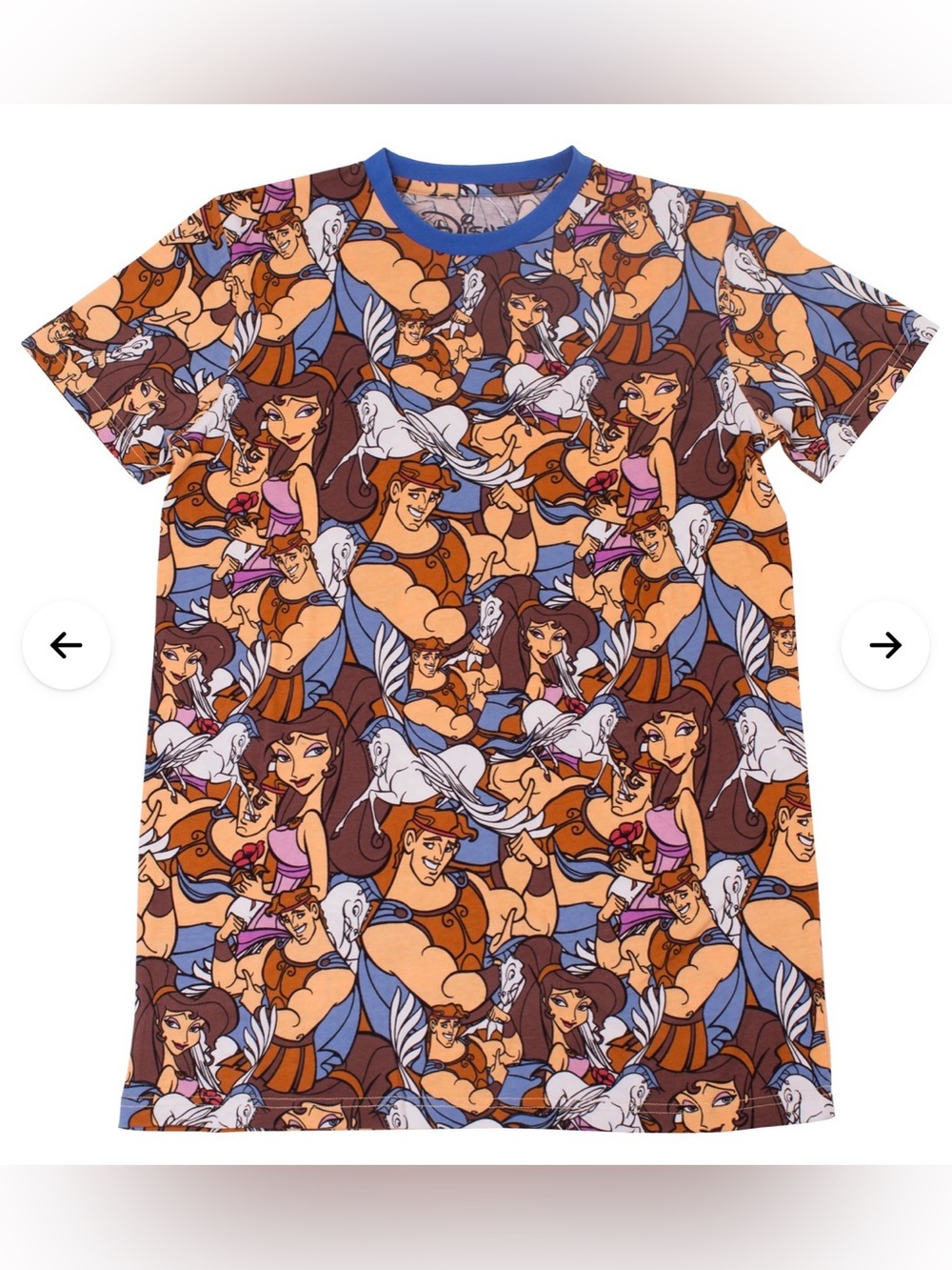 NWT Cakeworthy Disney Hercules AOP unisex short sleeve tee 2X